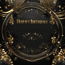 Party Background Wallpaper - elegant black and gold birthday background  