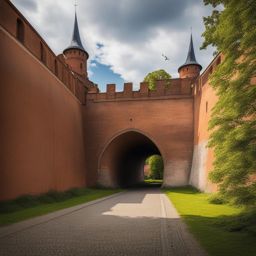 spandau citadel's secrets - create an artwork that evokes the secrets and history of spandau citadel in berlin, with its hidden tunnels. 