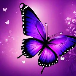 Butterfly Background Wallpaper - cute wallpapers purple butterfly  
