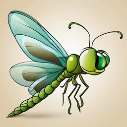 Dragonfly clipart - cartoon dragonfly character  clipart