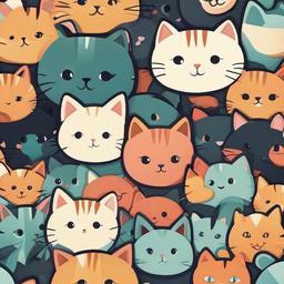 Cat Background Wallpaper - cute cartoon cat backgrounds  