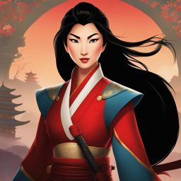 mulan - the chinese warrior who disguised herself as a man to join the army and defend her country. 