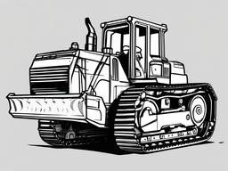 sketch of bulldozer  minimal rough sketch scribbles,doodles,black and white