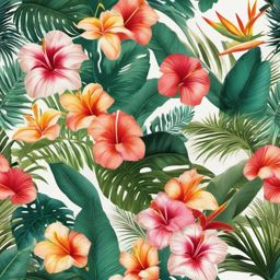 Summer Backgrounds - Tropical Paradise in the Maldives  wallpaper style, intricate details, patterns, splash art, light colors