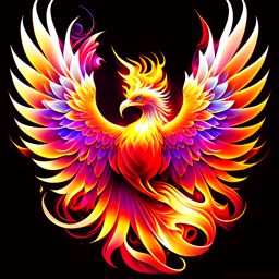 phoenix clipart - solarius, a radiant and reborn phoenix. 