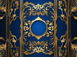 Elegant Blue And Gold Background - Sophisticated blue with gold accents.  background wallpaper