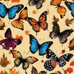 Butterfly Background Wallpaper - fall butterflies wallpaper  