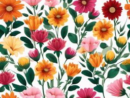 Picture of flower clipart, A detailed and realistic flower illustration.  simple, 2d flat