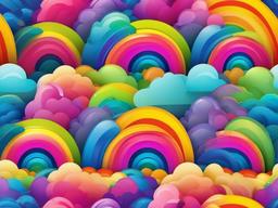 Pretty Rainbow Background  