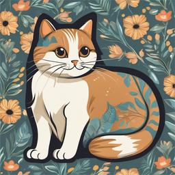 Cat clipart - cat with a playful expression  