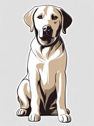 Labrador Retriever tattoo: A loyal Labrador, embodying playfulness and companionship in ink.  color tattoo style, minimalist, white background