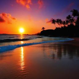 Beach Background Wallpaper - beach sunset hd wallpaper  