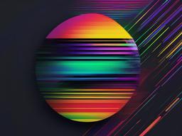 Rainbow Glitch Wallpaper  