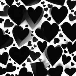 Heart Background Wallpaper - black heart wallpaper 3d  