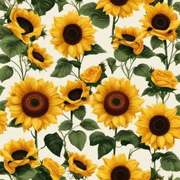 Sunflower Background Wallpaper - sunflower and roses wallpaper  