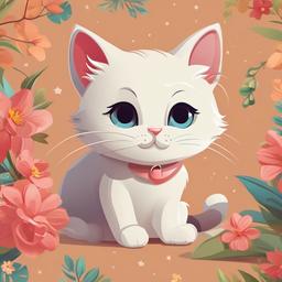 Cat Background Wallpaper - cartoon cat background  