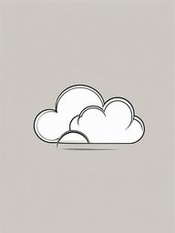 Cloud Tattoo Simple-Simple and elegant tattoo featuring a cloud, perfect for those who prefer minimalist and subtle designs.  simple color tattoo,white background