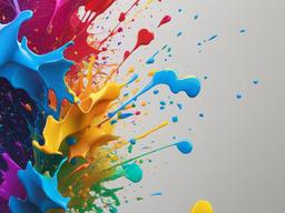 Rainbow Splatter Wallpaper  