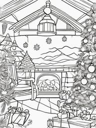 Christmas Coloring Sheets  outling,coloring pages,black and whit