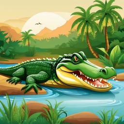 Alligator  clipart