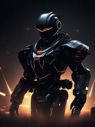 Dark Robot Wallpaper  ,mobile iphone background wallpaper