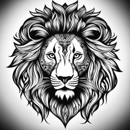 lion tattoos for men black and white design 