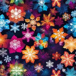 Snow Background Wallpaper - colorful snowflake background  