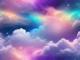 Pastel Galaxy Rainbow Wallpaper  