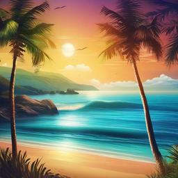 Beach background - beach scene wallpaper for phone  