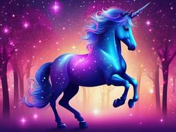 Sparkly Unicorn Background  