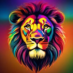 Lion Background Wallpaper - colorful lion background  