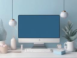 Cute Aesthetic Blue Wallpaper - Soft blue with aesthetic charm  ,desktop background wallpaper