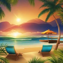 Beach Background Wallpaper - beach office background  