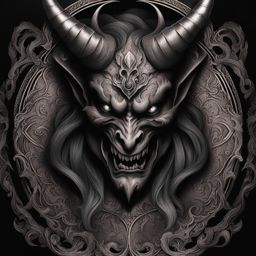 demon tattoo, exploring the dark and supernatural with demonic designs. 