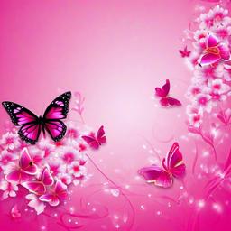 Butterfly Background Wallpaper - background pink butterfly  