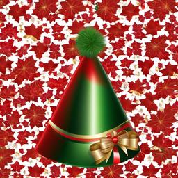 Christmas Hat PNG clipart - festive hat with Christmas decorations  