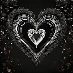 Heart Background Wallpaper - black love heart wallpaper  