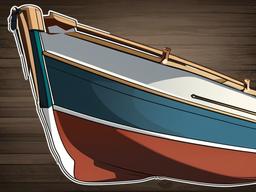 Boat clipart - vintage boat with rustic charm  