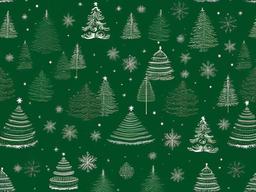 Dark Green Christmas Wallpaper  