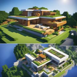 energy-efficient smart city powered by renewable sources - minecraft house design ideas 