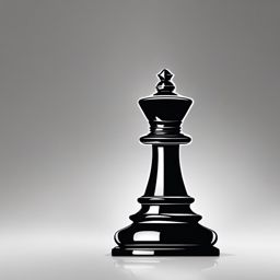 Pawn chess piece ink: Humble yet resilient, symbolizing the backbone of the game.  black white tattoo, white background
