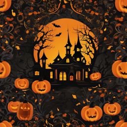 Halloween Desktop Wallpaper - Halloween Mansion wallpaper, abstract art style, patterns, intricate