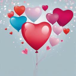 Heart Background Wallpaper - heart balloon background  