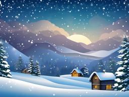 Snow Background Christmas  