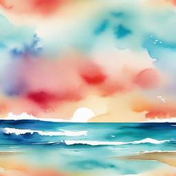 Beach Background Wallpaper - beach watercolor wallpaper  