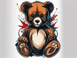 teddy tattoo designs  simple vector color tattoo