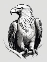 drawing of an eagle with its talons out  minimal rough sketch scribbles,doodles,black and white