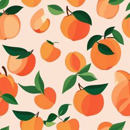 Peach Half Clipart - Half of a juicy peach fruit.  color vector clipart, minimal style