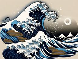 Great Wave off Kanagawa Tattoo - Inspired by Hokusai's masterpiece, conveying the dramatic and awe-inspiring nature of waves.  simple tattoo design