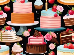 cake clipart transparent background - with delectable layers and frosting. 